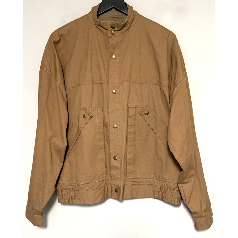 Vtg 80s Tourage S.S.E. Levi Strauss Bomber Hunting Chore Jacket Sz L Snap Y2K